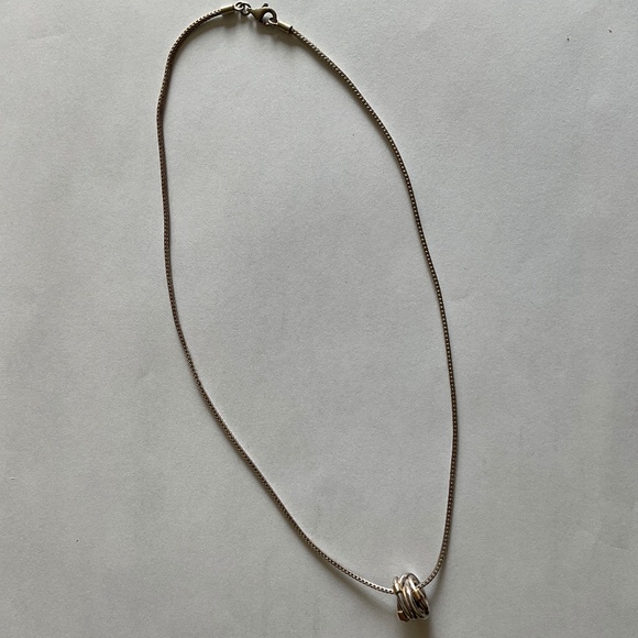 Pandora Silver and Gold Necklace Charm - Picture 7 of 7